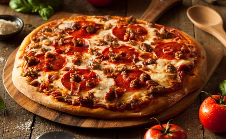 uma pizza baiana.