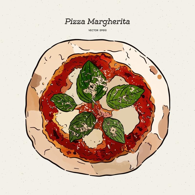 uma pizza de margherita.
